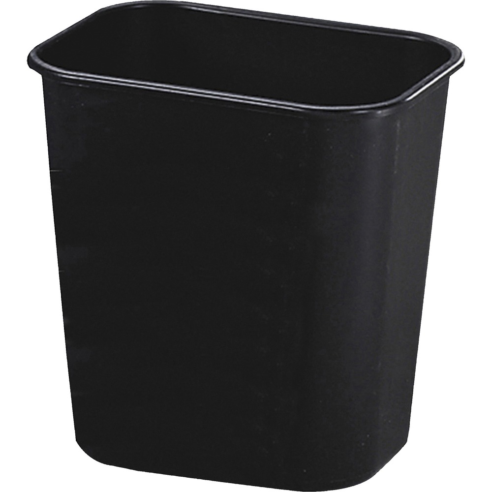RCP295500BKCT - Space-efficient deskside wastebasket is durable and easy to clean. It fits under standard desk height even when a swing top (sold separately) is fully extended. All-plastic construction won't chip, rust or dent. Rolled rims add strength. Wastebasket will not mar furniture or floors.