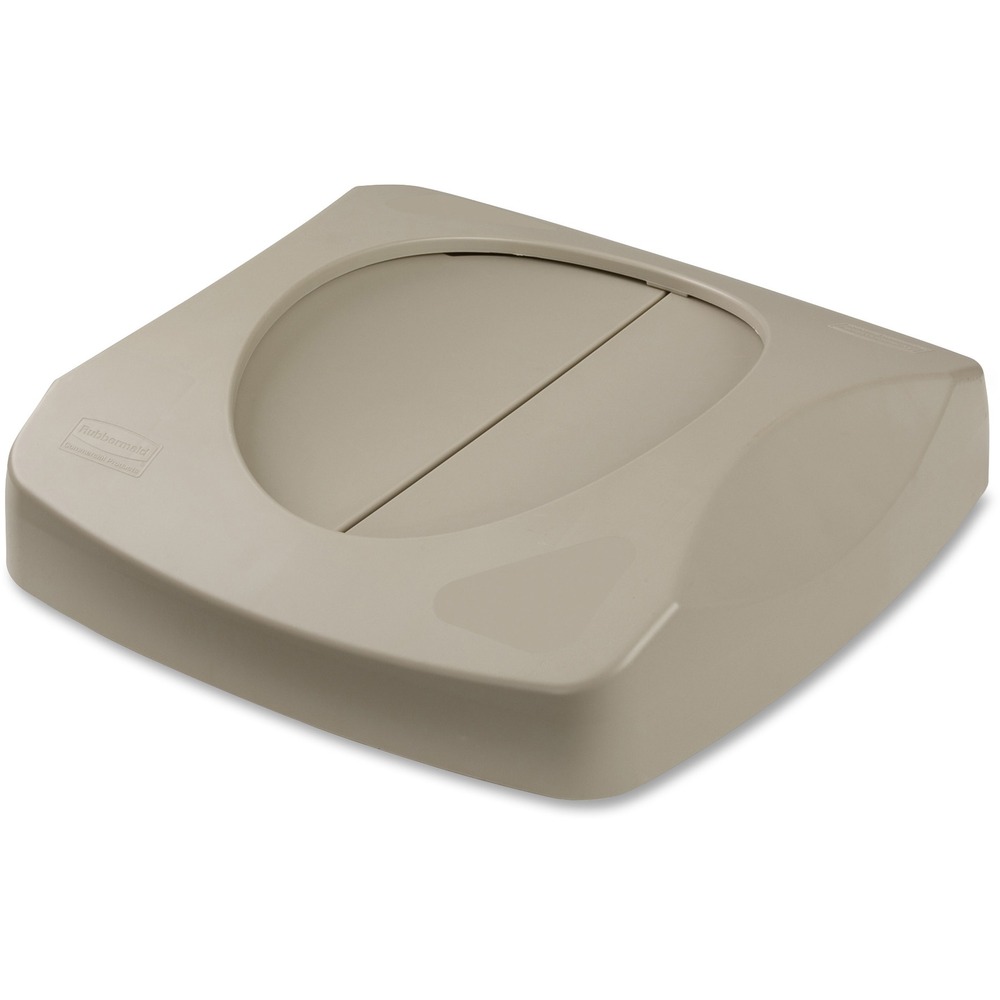 RCP268988BGCT - Hygienic swing top is designed for attractive, hands-free waste disposal and fits Rubbermaid 3569-07 and 3569-88 containers. Swing lid design provides easy access and quickly returns to hide refuse from public view. Top helps control litter, odors and insects.
