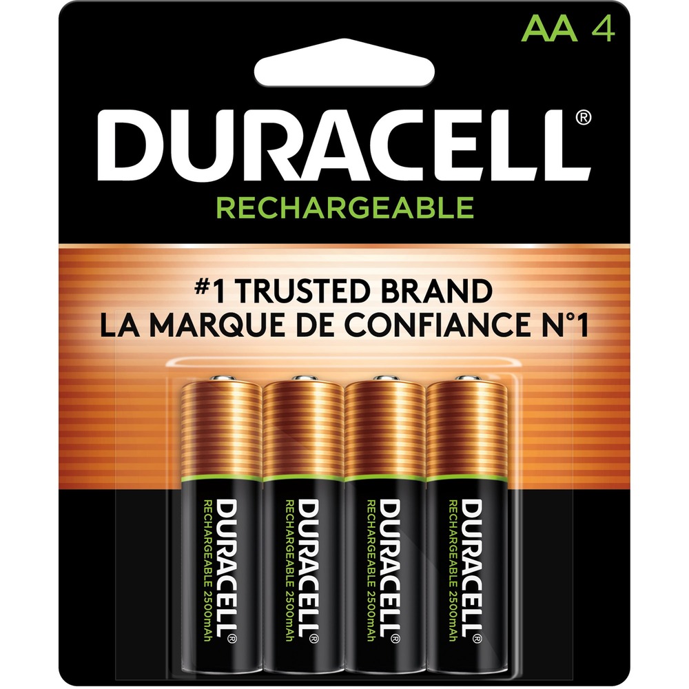 DURNLAA4BCDCT - StayCharged AA rechargeables come fully charged and ready to be used right out of the package. Long-life Ion Core packs power in every battery. Recharge up to 400 times to save hundreds of dollars. Duralock Power Preserve Technology holds a charge for up to one year in storage so batteries are ready for your high-drain or frequently used devices, including video game controllers, high-powered flashlights, baby monitors and more. Each battery holds charge up to five times longer than ordinary rechargeable batteries when not in use. Batteries work in any NiMH charger.