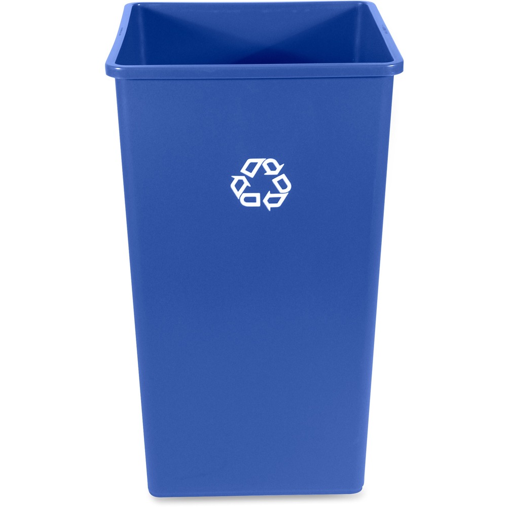 RCP395973BECT - Perfect for large crowds and high-traffic areas, this square recycling container provides convenient central collection site for multiple workstations or areas. It is clearly labeled with the universal recycling symbol to indicate its purpose. Compact, square profile fits in angled spaces. Easy-to-clean, plastic construction is designed to withstand extreme weather and handling. 50-gallon container is made with post-consumer recycled resin (PCR), exceeding EPA guidelines