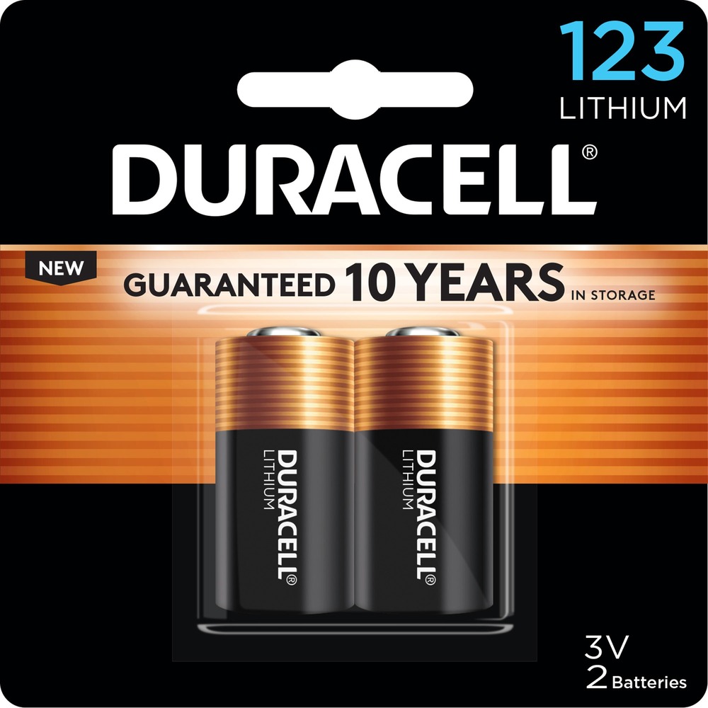 DURDL123AB2CT - Lithium photo battery delivers dependable, long-lasting power in a wide range of everyday devices. Produces up to four times the power of alkaline batteries. Offers high energy density and excellent rate capability in a wide operating temperature range (-40 F to 140 F) and excellent low temperature performance. Fits most 35mm cameras and the new Advanced Photo System (APS) technology. Battery provides a 10-year shelf life.