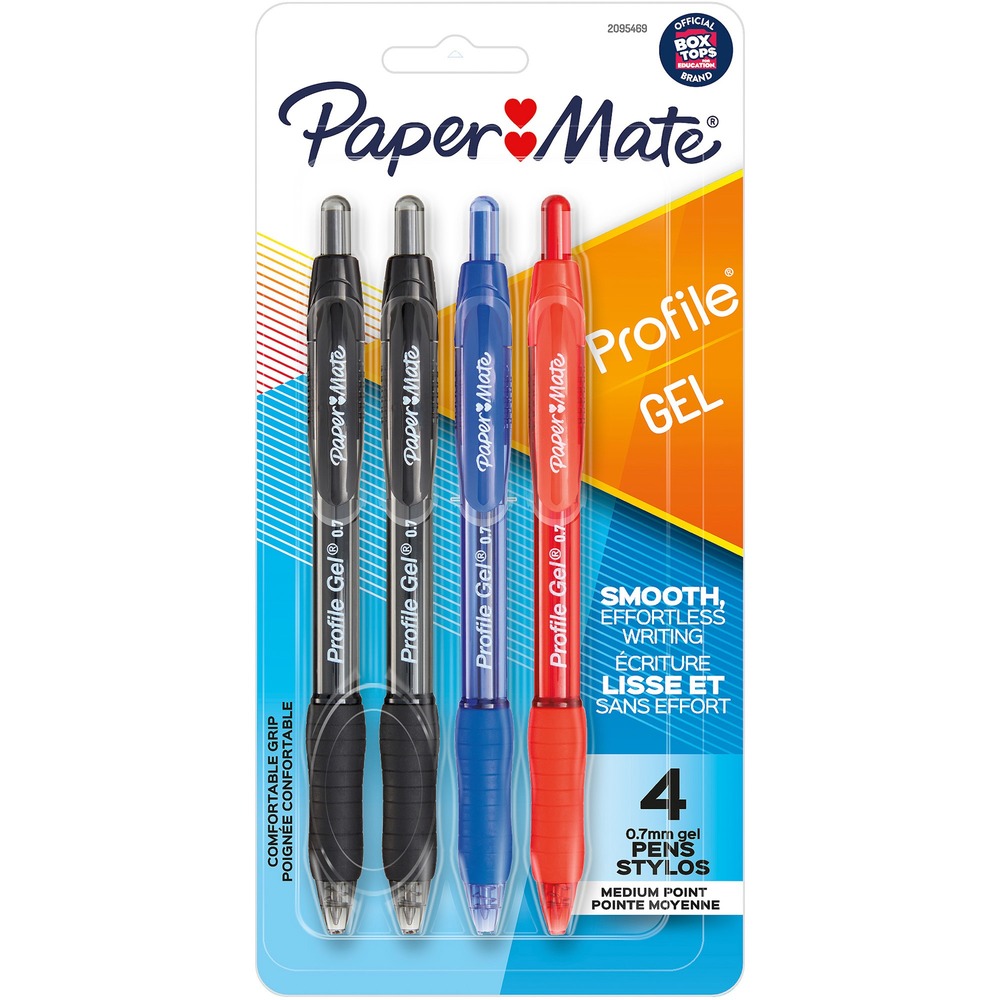 PAP2095469 - For ultra-smooth, vivid writing, turn to Profile Retractable Gel Pens. They feature vibrant ink that stands out on the page. Soft, comfortable grip helps you write no matter how long it takes. Easy-glide, 0.7mm tip writes beautiful yet fluid lines for appealing-to-the-eye writing. Retractable design saves ink when you aren't using this medium point and allows you to easily access ink when you want to write. Set includes Business Assorted colors (red, blue and black ink) to communicate your ideas in a variety of colors.