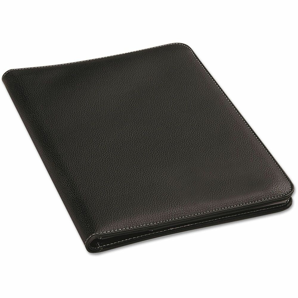 UNV32660 - This pad folio includes an inside flap pocket and card holder, providing convenient storage for these documents. Made with a sleek black bonded leather exterior offers a polish appearance. Comes with an elastic mesh pocket inside, ideal for holding small items. Product comes equipped with a writing pad, making it immediately ready to use.