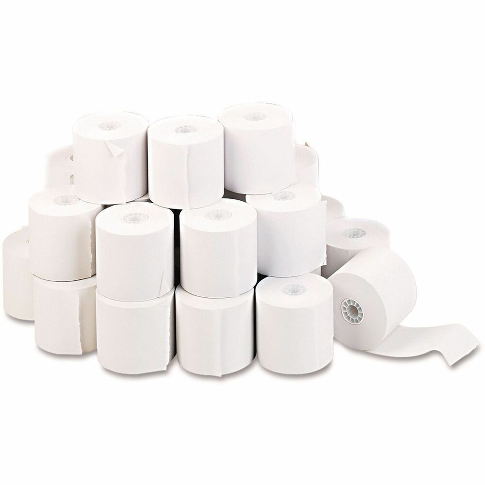 UNV35710GN - These impact and inkjet bond paper rolls are designed for businesses requiring durable and professional-quality paper. Made from premium bond paper, they ensure longevity and a crisp appearance for permanent records. The lint-free design minimizes paper jams, while the near-end indicator provides timely alerts for roll replacement. With compatibility across various machines, these rolls are ideal for use in adding machines, calculators, cash registers and POS systems.