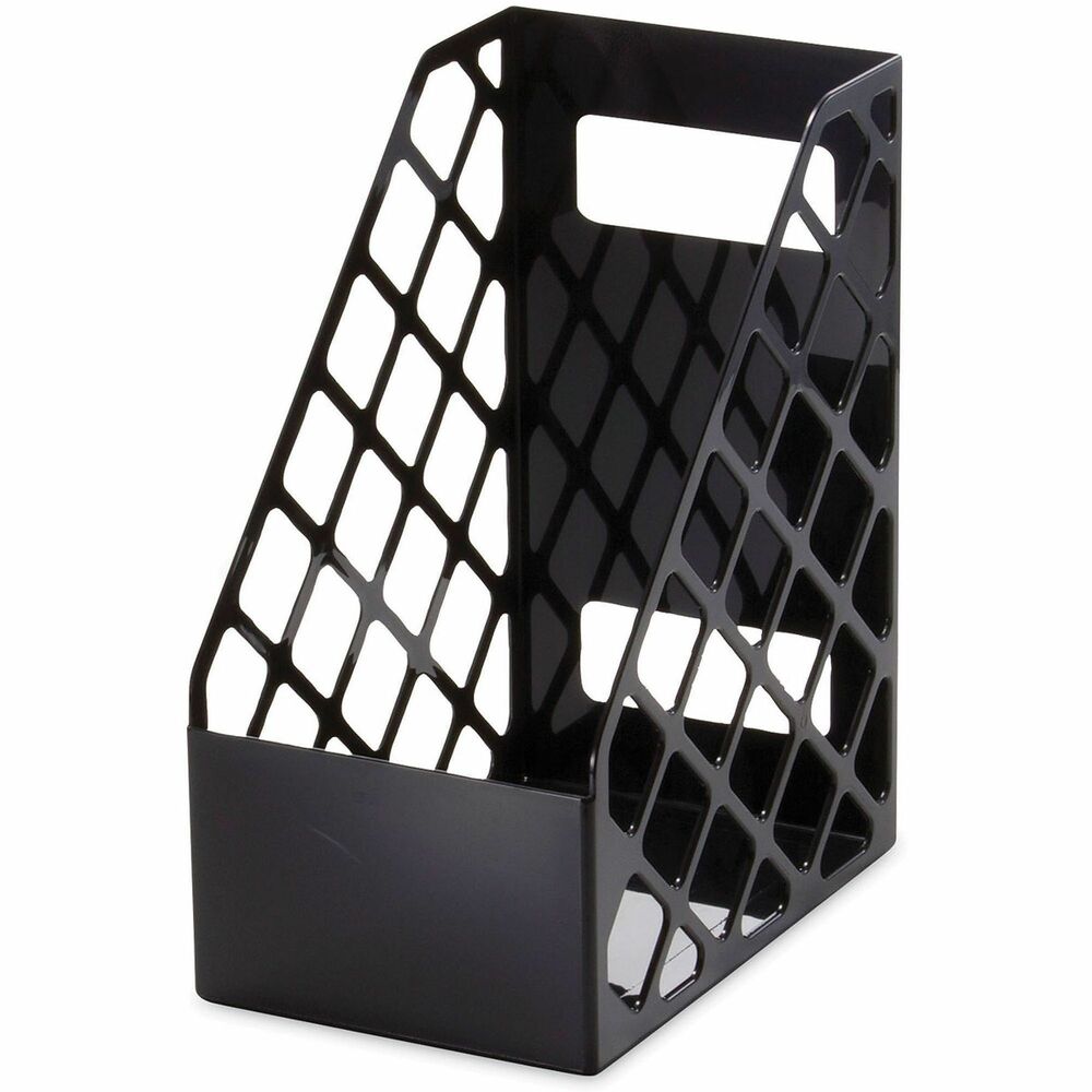 UNV08119 - Simple, smart and sturdy. Generously sized to keep magazines, catalogs and other literature neat and easily accessible. Magazine Files Type: Desktop; Material(s): Plastic; Width: 6 1/4"; Depth: 10".