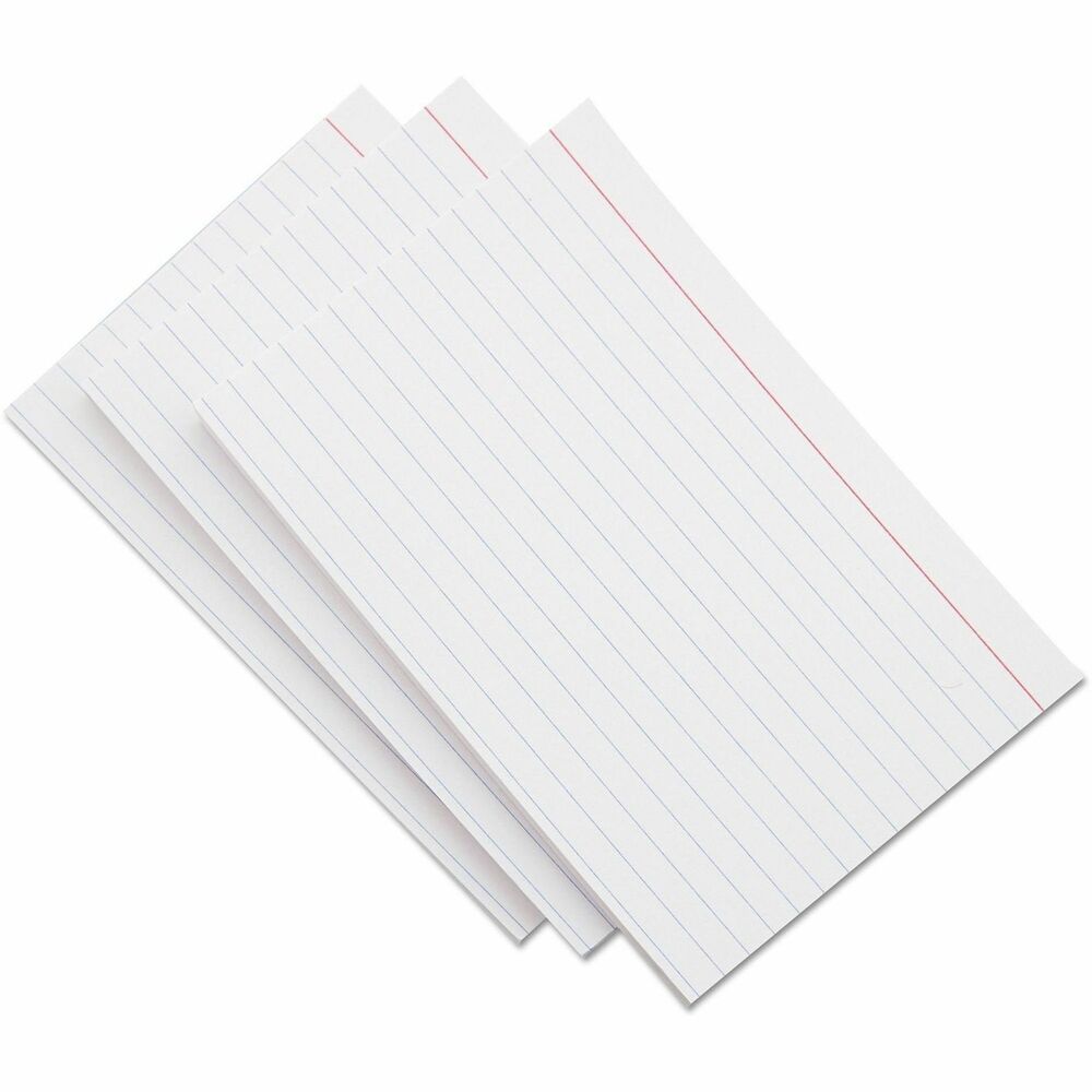 UNV47250 - Keep your train of thought on track and your notes organized with convenient index cards. An essential for students, speakers, and chefs, index cards organize notes, recipes, and study lessons. Strong cards are made from two-point, acid-free stock. Handy size is easy to shuffle and store discreetly while presenting. Great for creating flashcards and games to promote learning and memory.