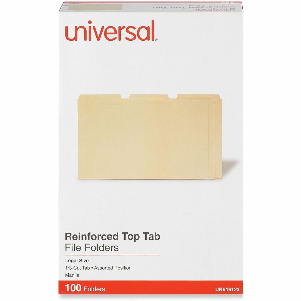 UNV16123 - This office essential is designed with busy work environments in mind. Double-ply tabs and tear-resistant 11 pt. Manila stock to withstand frequent handling. Bottom triple-scored for 3/4" , no-sag expansion. Undercut at tab for increased indexing area.