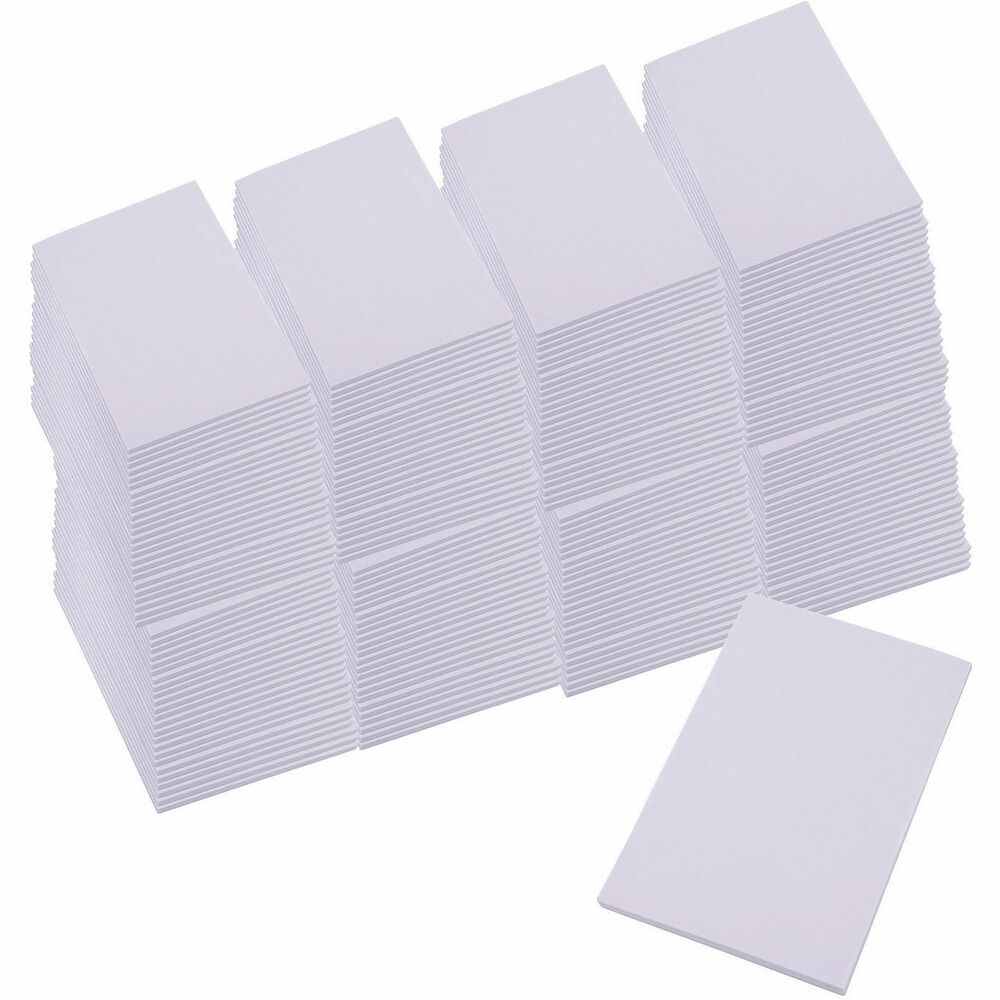 UNV35623 - Plain, unruled, white paper pads with a gummed top and cardboard backing. The scratch pads are ideal for taking quick notes at home, the office, school, or on-the-go. Each sheet tears out cleanly and easily without leaving any residual paper tears or glue, even when torn from the center of the pad. Convenient size fits into a small bag or purse.