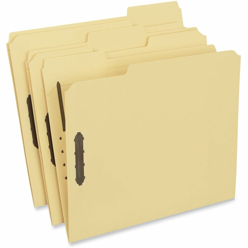UNV13524 - Stock up on premium-quality reinforced folders, and keep your important documents protected and secure. Embedded fasteners feature a generous 2" capacity. Reinforced tabs provide extra durability. Scored for 3/4" expansion.