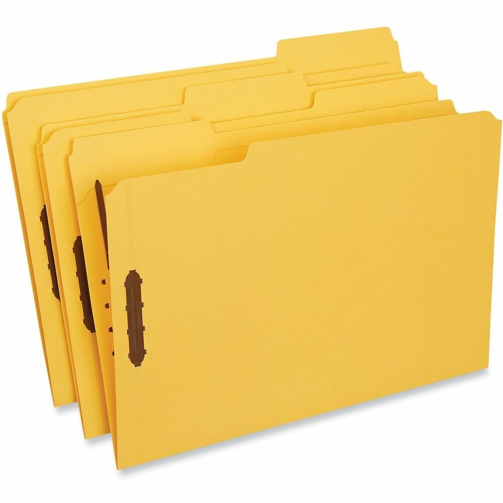 UNV13528 - Stock up on premium-quality reinforced folders, and keep your important documents protected and secure. Embedded fasteners feature a generous 2" capacity. Reinforced tabs provide extra durability. Scored for 3/4" expansion.