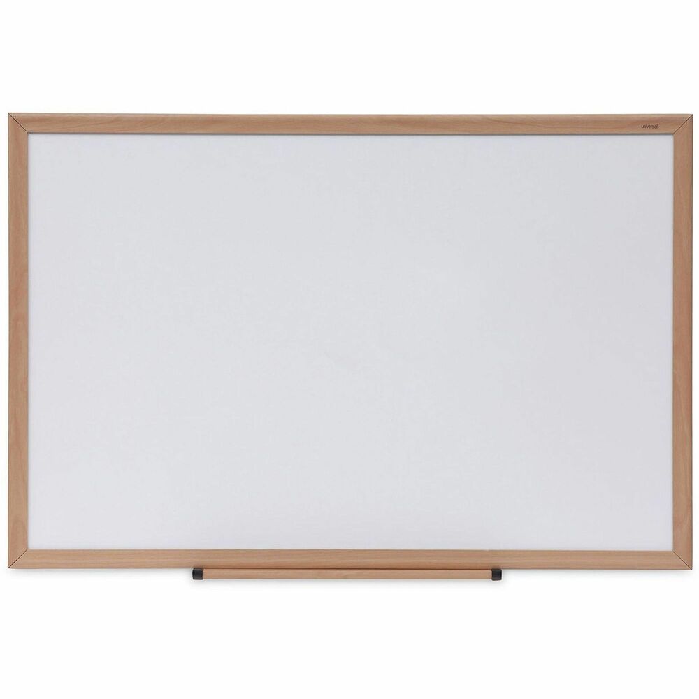 UNV43619 - Ultra-durable board that is built to last. Whether you choose to go contemporary with an aluminum frame or traditional with a wood frame, this deluxe dry erase board's classic, low-impact design will blend right in. The board makes it easy to lead your audience's attention to where you want it; on your notes and illustrations. Easy-to-erase, high-quality melamine surface is compatible with all dry-erase markers. Versatile mounting kit allows you to install this board horizontally or vertically to suit your space. Marker/eraser tray can be attached for convenient, close-at-hand supplies storage or removed for a cleaner, minimalistic approach.