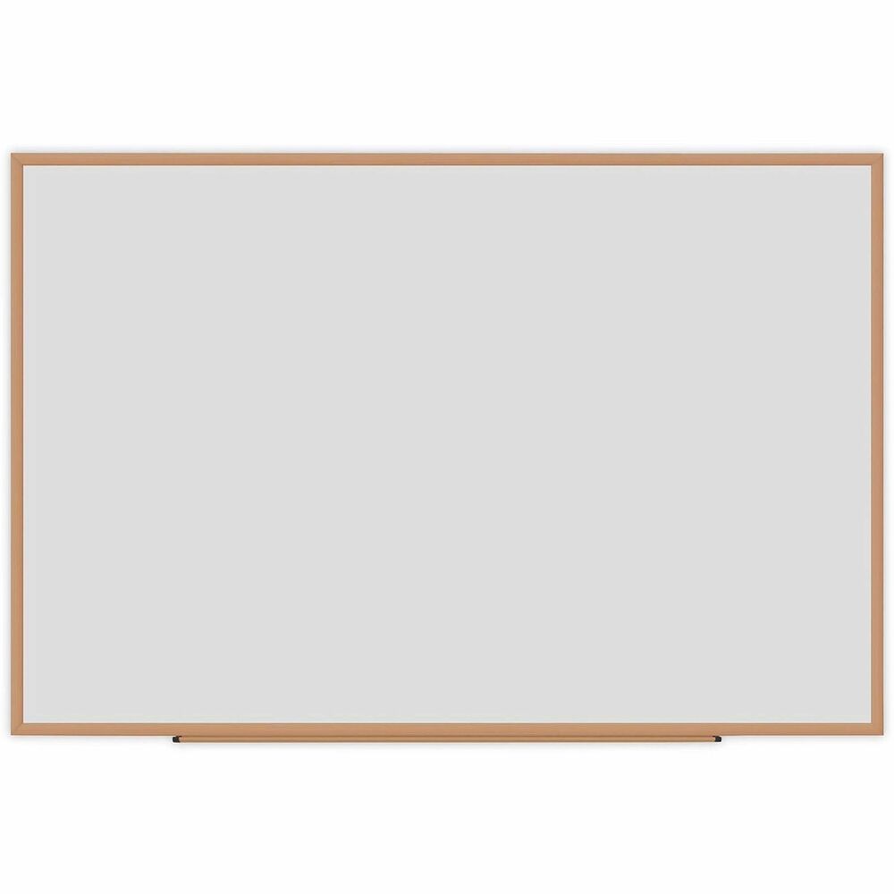 UNV43621 - Ultra-durable board that is built to last. Whether you choose to go contemporary with an aluminum frame or traditional with a wood frame, this deluxe dry erase board's classic, low-impact design will blend right in. The board makes it easy to lead your audience's attention to where you want it; on your notes and illustrations. Easy-to-erase, high-quality melamine surface is compatible with all dry-erase markers. Versatile mounting kit allows you to install this board horizontally or vertically to suit your space. Marker/eraser tray can be attached for convenient, close-at-hand supplies storage or removed for a cleaner, minimalistic approach.