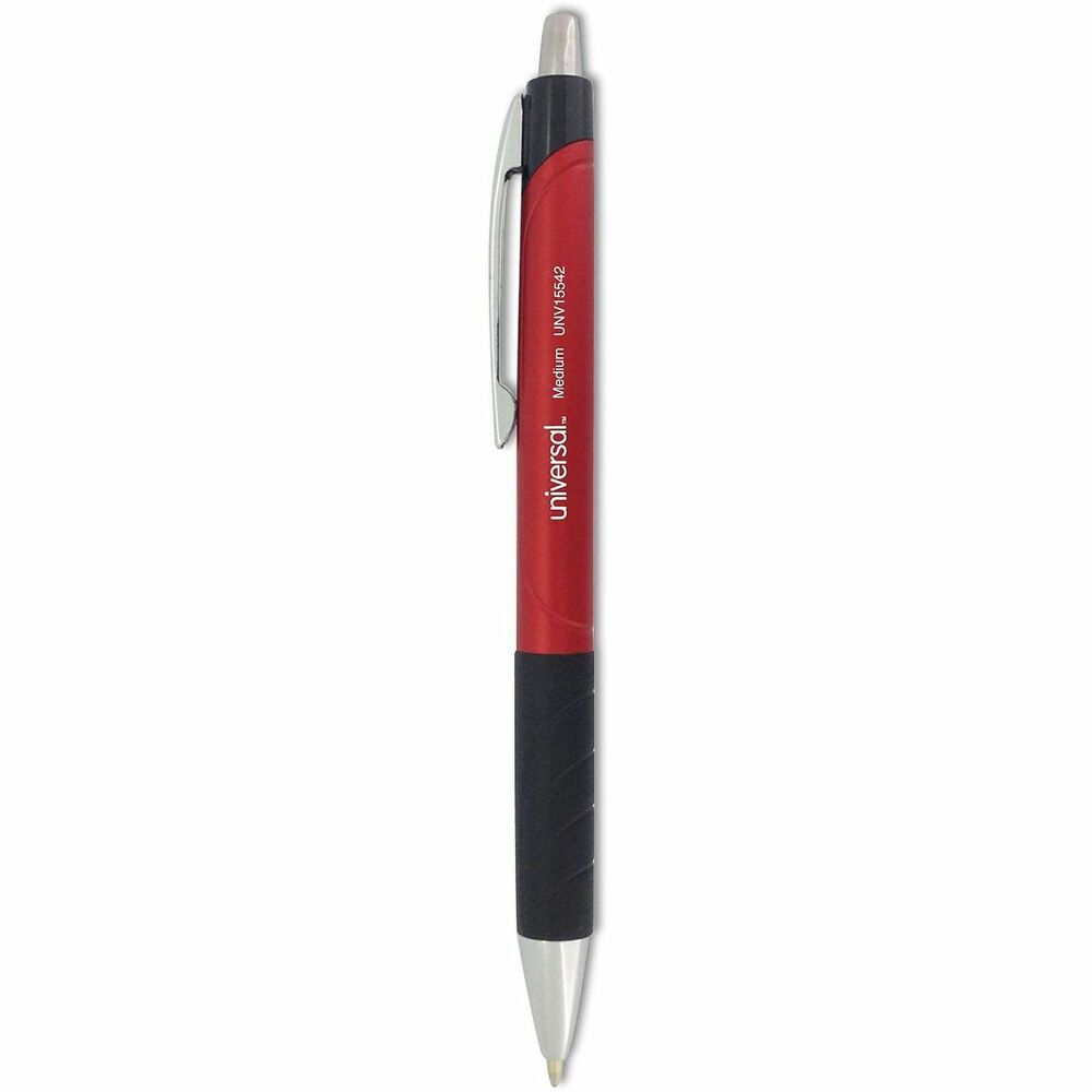UNV15542 - This retractable ballpoint pen provides smooth, low-viscosity ink and provides gel-like writing. This retractable pen with slip-resistant rubber grip allows for comfortable long-term use. Attractive colored barrel offers a fun yet professional look to the pen.