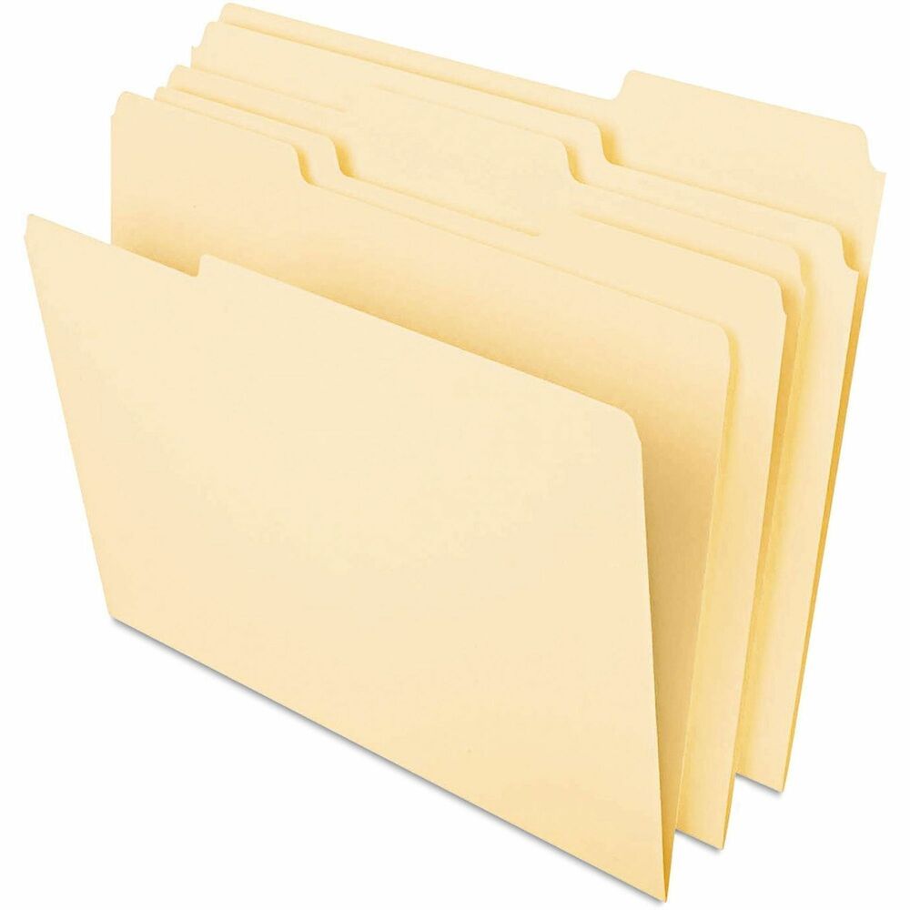 UNV16420 - Convenient way to organize your office. Constructed of durable 14 pt. stock to withstand frequent handling. Scored for easy expansion to store more documents in a single folder. Single-ply tabs are in different positions so you can find the folder you are looking for quickly and easily.