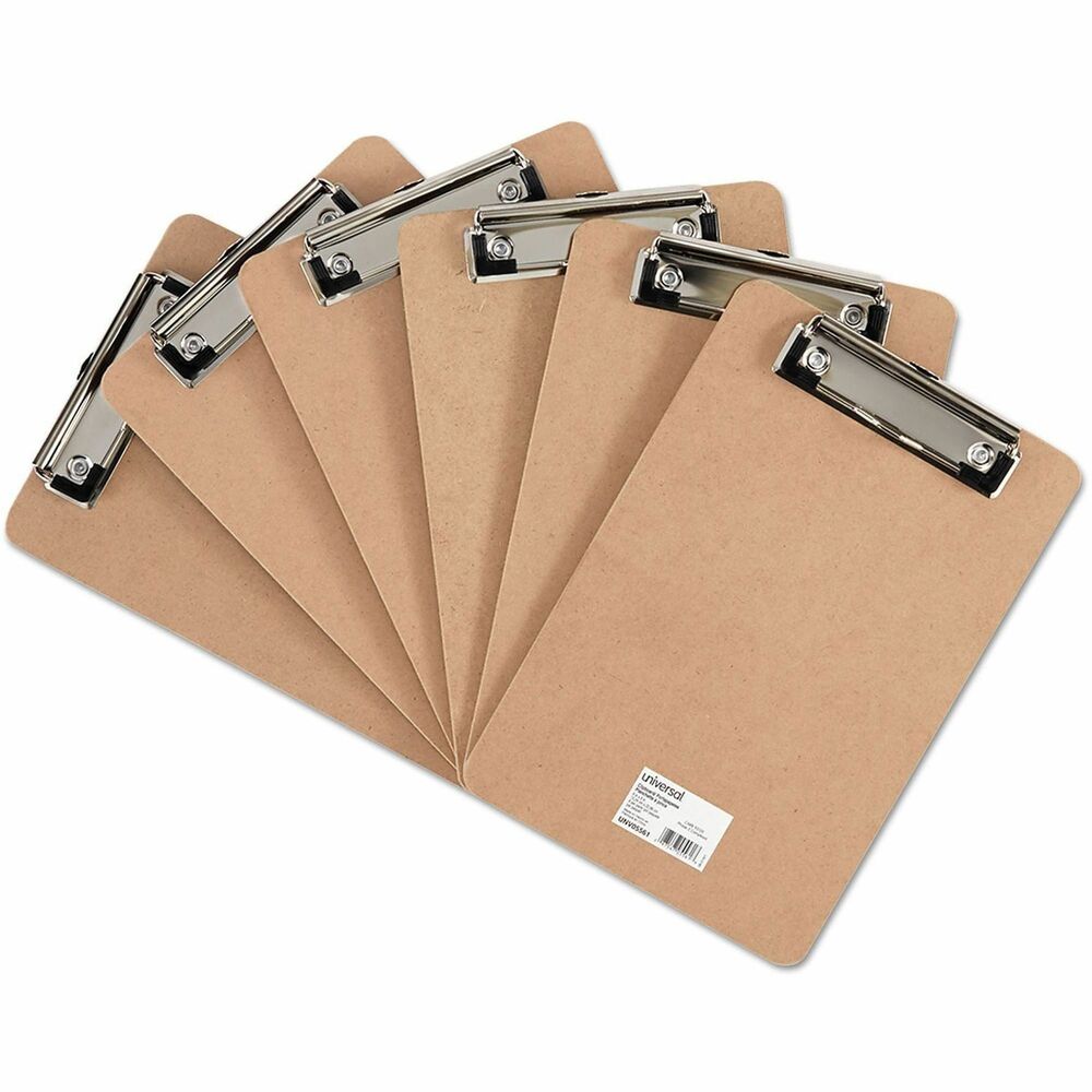 UNV05561 - Low-profile safety clip eliminates the possibility of accidental openings, while making the clipboard easier to store in briefcases, file cabinets, laptop bags and more. A high-tension spring and rubber grips along the clip's edge ensure that your documents are held securely in place. Retractable hang hole.