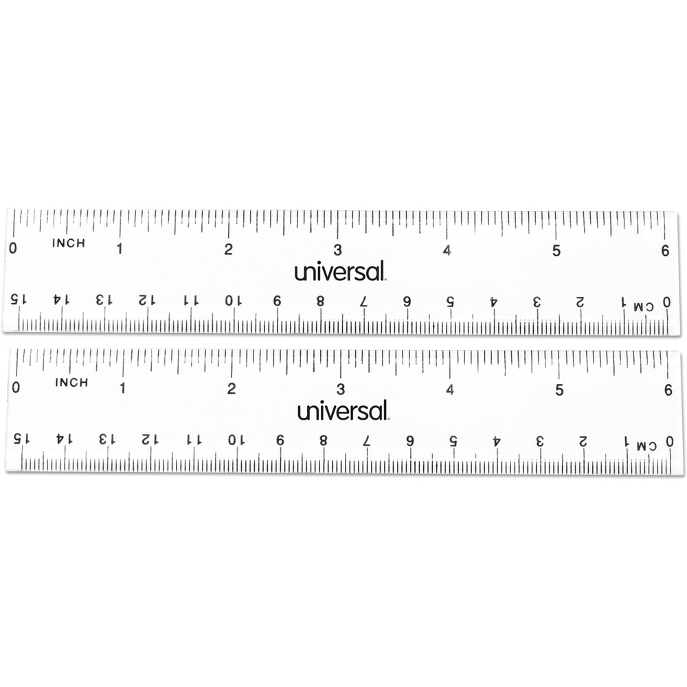 UNV59025 - Clear, see-through ruler offers a crystal-clear view of documents while measuring and marking. Contains a standard scale on one edge and metric on the other for the ultimate in versatility. Durable and sturdy construction to ensure it lasts a long time. A valuable tool in the home, classroom, office, warehouse, store, or at the job site. Sturdy plastic for continued use.