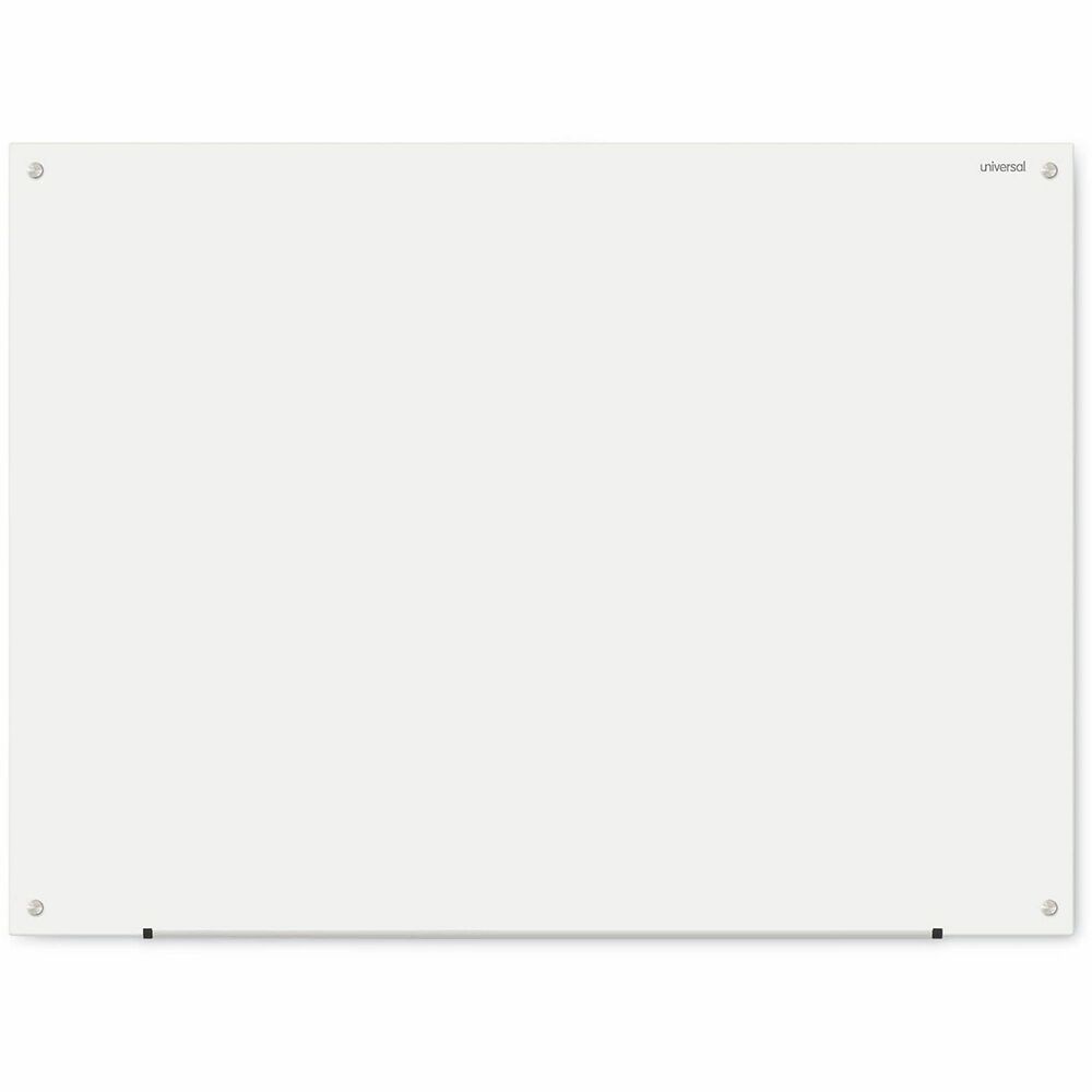 UNV43233 - Glass dry erase board surface clearly displays any color of dry-erase ink so the presenter and attendees can see important information. The infinity edge gives a modern look to any office or conference room. Surface easily wipes clean with eraser, cloth, or dry erase wipes. Easy to install with included pass-through mounting hardware. Board mounts vertically or horizontally. Dry erase markers and erasers sold separately.