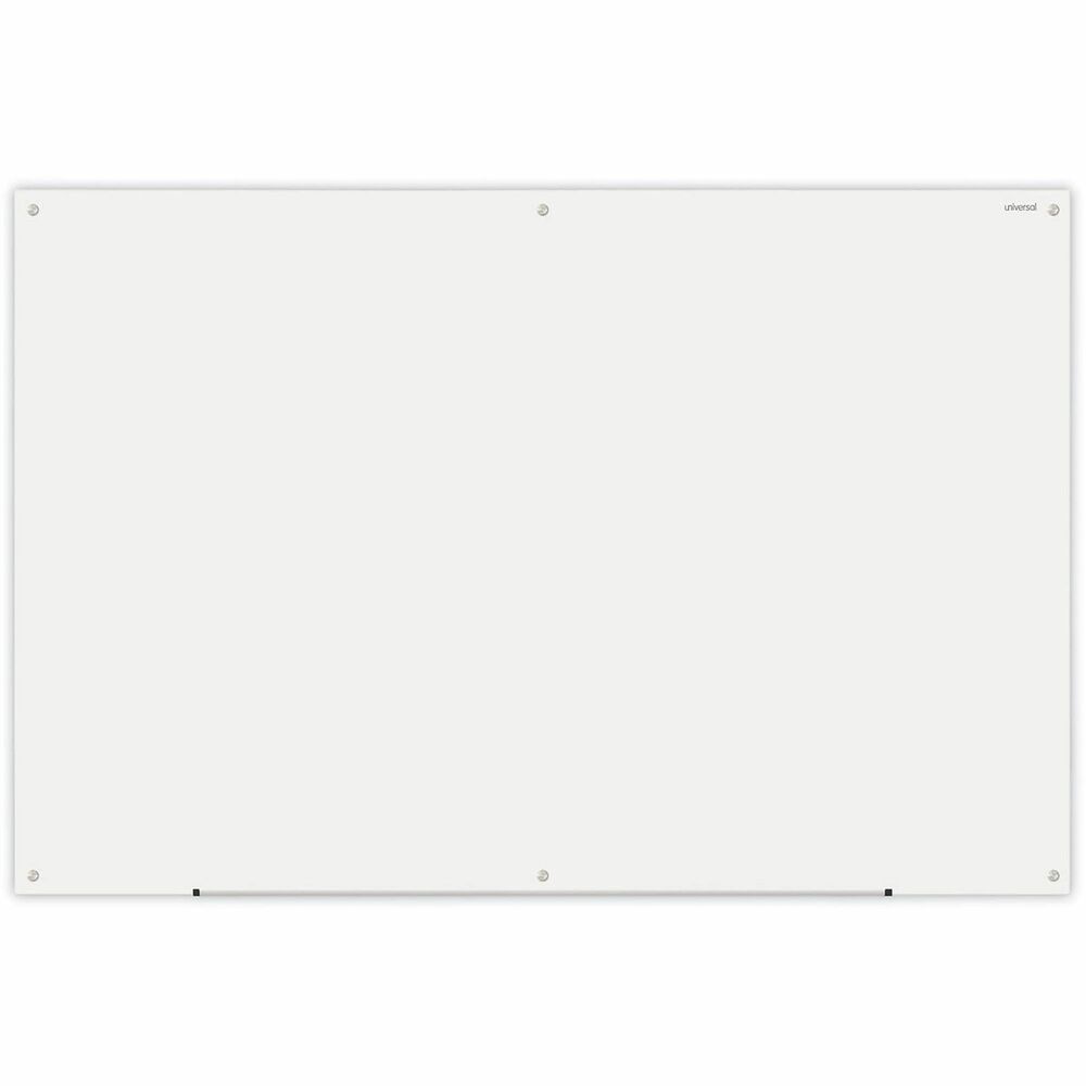 UNV43234 - Glass dry erase board surface clearly displays any color of dry-erase ink so the presenter and attendees can see important information. The infinity edge gives a modern look to any office or conference room. Surface easily wipes clean with eraser, cloth, or dry erase wipes. Easy to install with included pass-through mounting hardware. Board mounts vertically or horizontally. Dry erase markers and erasers sold separately.
