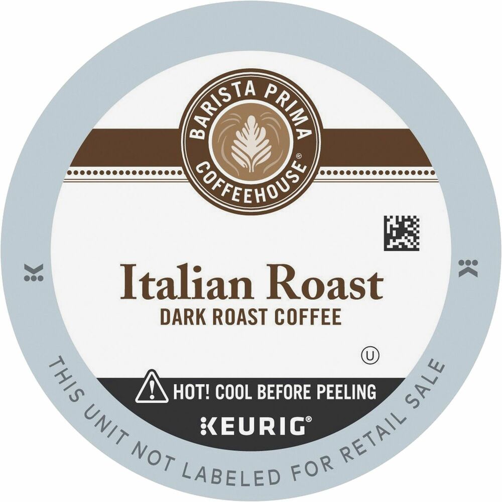 GMT8500 - This rich, heavy-bodied cup with its ripe fruit and berry notes epitomizes the time-honored Italian tradition of dark-roasted coffeehouse brews. Bold yet ideally balanced, with a subtle hint of smokiness and a sweet, clean finish, this Italian Roast is a hearty and flavorful testament to the art of dark roasting. Its uniquely potent flavor profile has been masterfully crafted to occupy a special niche between the bright, bold taste of Barista Prima's Colombia offering and the intense, smoky-sweet essence of French Roast. A discriminatingly versatile cup is the ideal accompaniment to sunrise or the perfect ending to an unforgettable meal. Dark-roast, caffeinated coffee comes in airtight, recyclable K-Cups for single-cup brewing systems. K-Cups are easy to use. Simply shake and insert into your Keurig coffee brewer for a delicious cup of coffee.