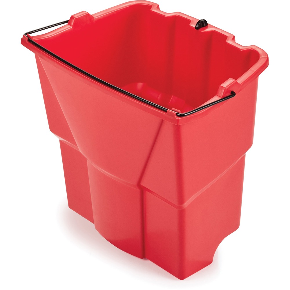 RCP2064907 - Dirty Water Bucket is designed for use with Rubbermaid WaveBrake Combo. The bucket separates dirty water from clean water. Isolating dirty water reduces risk of cross-contamination and helps produce cleaner, less slippery floors. The 18-quart bucket divides liquid weight, less lifting power needed when emptying buckets.