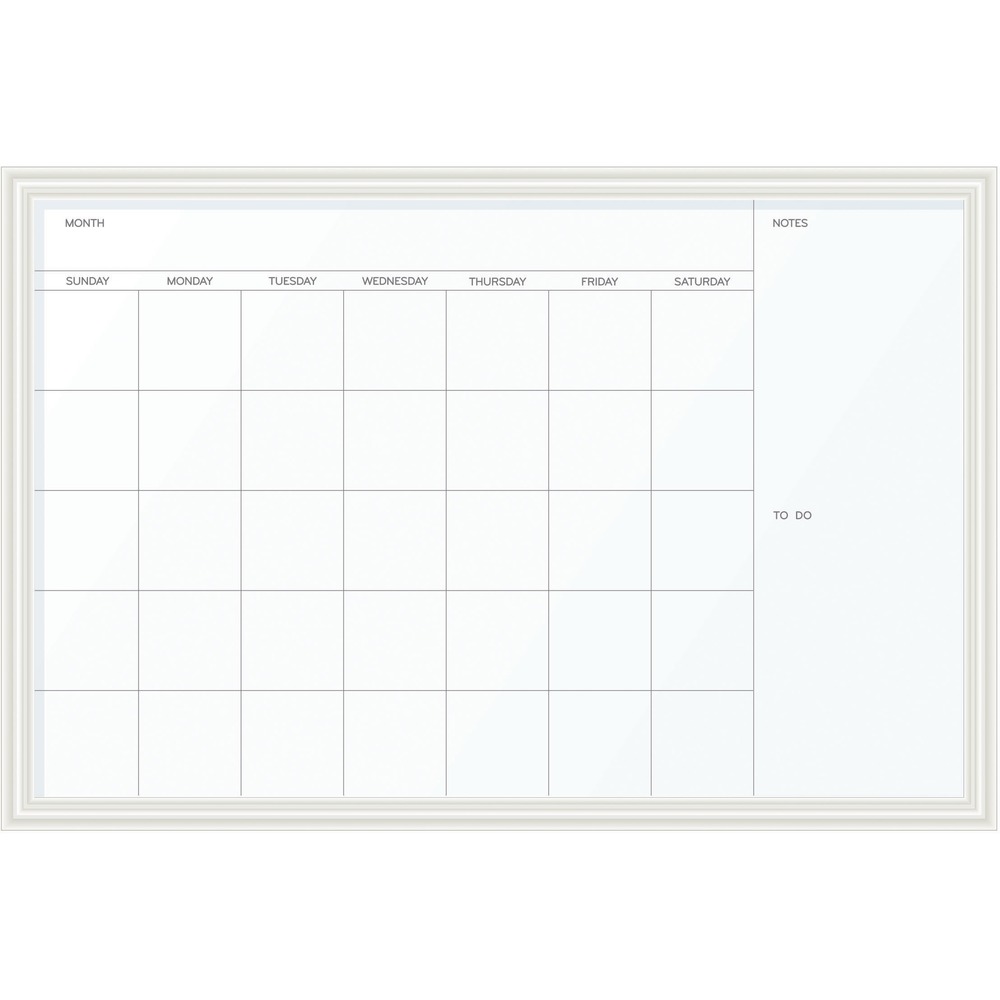 UBR2075U0001 - This white wood finish, modern decor dry erase calendar board is a perfect and functional solution for the frequent usage areas of your office, school classroom, home or any commercial space. Clean, contemporary and simple product design lines will add a touch of subtle style to your wall. Although all dry erase markers work well with this board, the U Brands dry erase markers provide the ultimate writing and eras-ability experience. The board's magnetic painted steel writing surface will require minimal ongoing cleaning care to ensure the best performance and resist ink staining and ghosting. Monthly view enables you to keep track of your hectic schedule. Simply use any dry erase board spray or wet dry erase board wipes after continuous use to clean the writing surface. You may also attach all U Brands magnetic board markers and accessories (sold separately) directly onto the board surface. This whiteboard board has a universal mounting system, as it can be hung horizontally to fit your allocated space. 