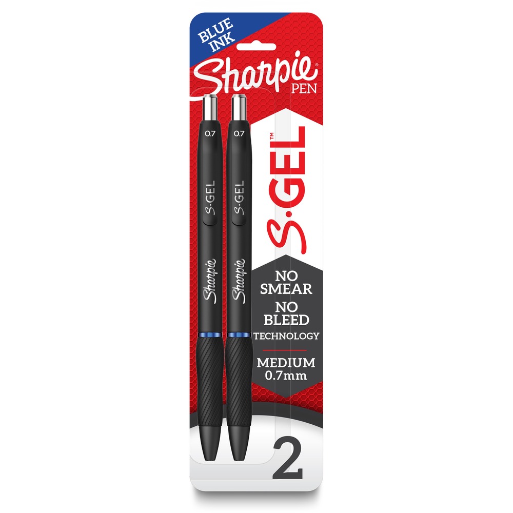 SAN2096170 - The power of Sharpie comes in a gel pen with the Sharpie S-Gel. With no-smear, no-bleed technology and bold ink, this Sharpie pen delivers always-vivid writing. It's a high-performance gel pen with a sleek, professional look that makes it a writing instrument you won't want to loan out. Contoured rubber grip delivers comfortable writing during any task. Sharpie S-Gel offers a smooth writing experience perfect for homes, schools or offices.