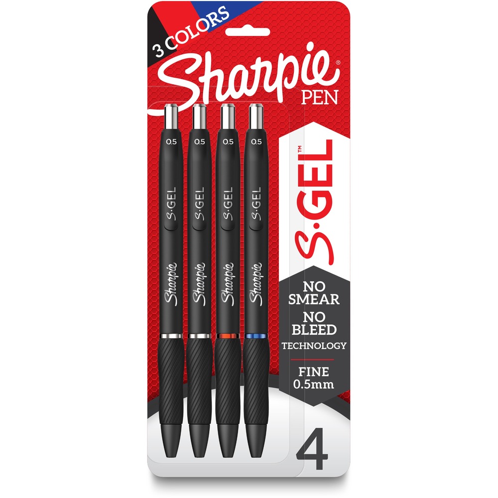 SAN2116199 - The power of Sharpie comes in a gel pen with the Sharpie S-Gel. With no-smear, no-bleed technology and bold ink, this Sharpie pen delivers always-vivid writing. It's a high-performance gel pen with a sleek, professional look that makes it a writing instrument you won't want to loan out. Contoured rubber grip delivers comfortable writing during any task. Sharpie S-Gel offers a smooth writing experience perfect for homes, schools or offices.