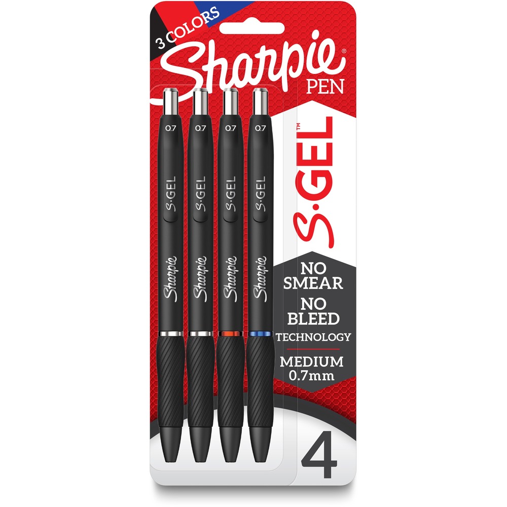 SAN2096174 - The power of Sharpie comes in a gel pen with the Sharpie S-Gel. With no-smear, no-bleed technology and bold ink, this Sharpie pen delivers always-vivid writing. It's a high-performance gel pen with a sleek, professional look that makes it a writing instrument you won't want to loan out. Contoured rubber grip delivers comfortable writing during any task. Sharpie S-Gel offers a smooth writing experience perfect for homes, schools or offices. More from the Manufacturer