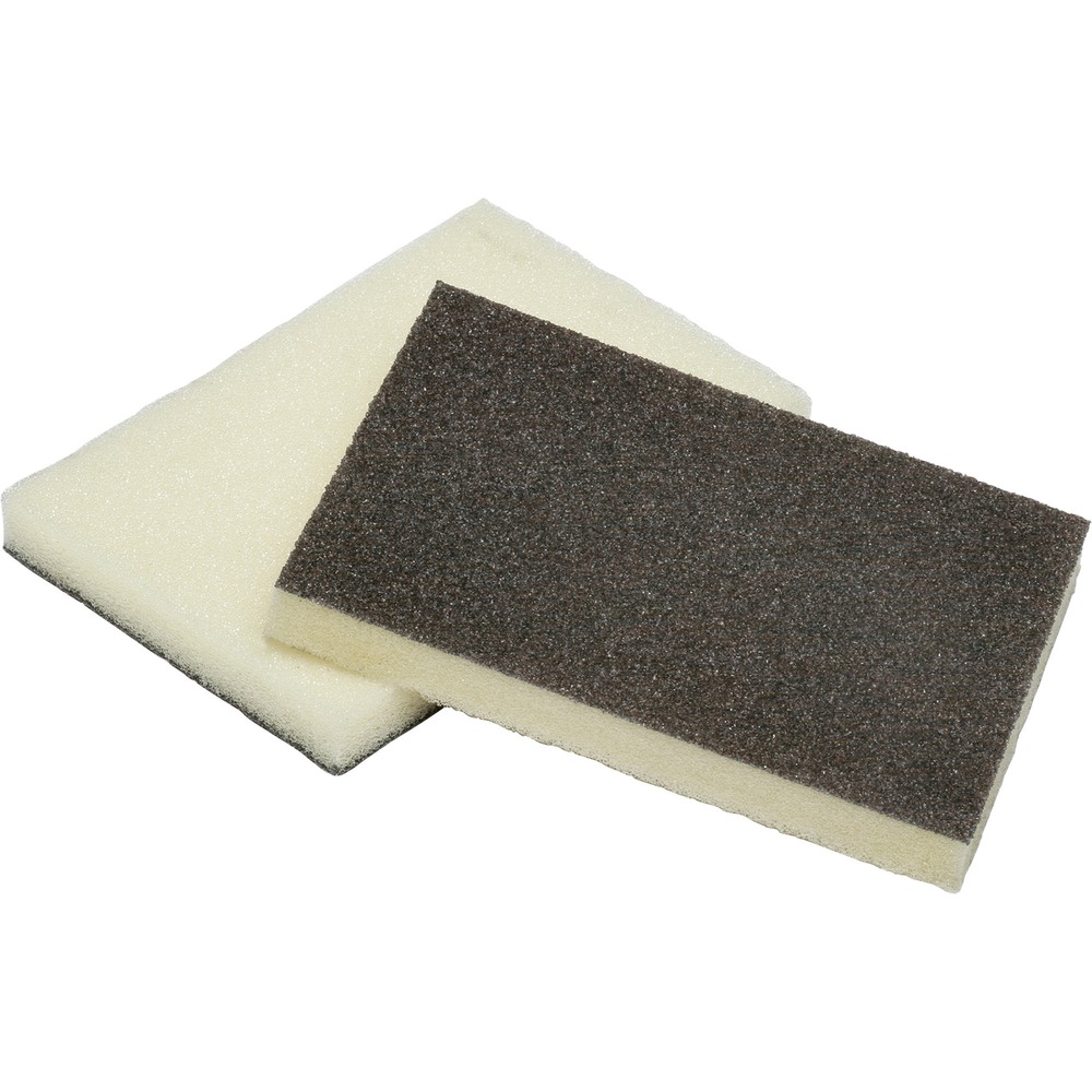 NSN6555290 - Heavy-duty sponge features a scouring surface to quickly remove gunk and grime from pots, pans and utensils. The other side is a soft, absorbent surface for general cleaning applications. High-quality design is resistant to color leeching and can be rinsed and re-used for cost-efficient performance.