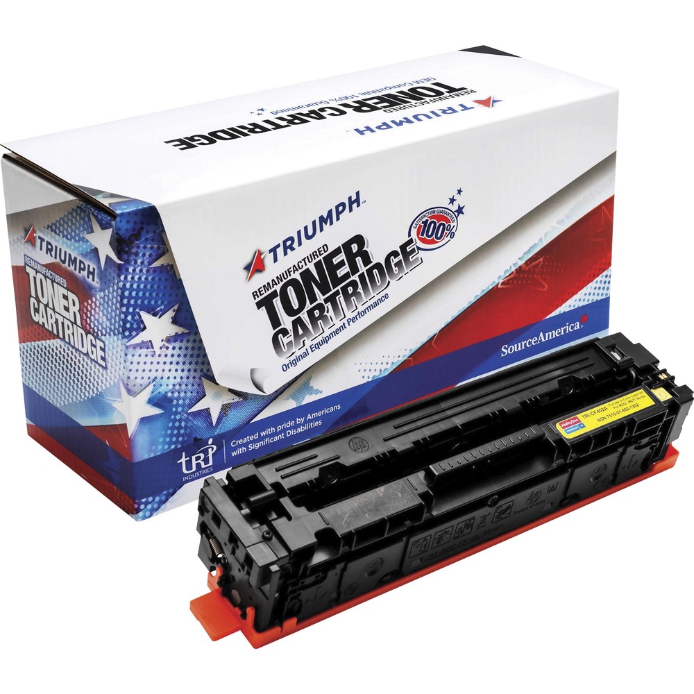 NSN6821302 - Remanufactured toner cartridge is designed for use in HP Color LaserJet Pro M252dw and Color LaserJet Pro M277dw. AbilityOne toner provides strategic opportunities to address a variety of customer needs including significant savings, guaranteed performance, compliance with executive orders and free recycling solutions. Plus, every purchase creates jobs for people with disabilities. TAA-compliant cartridge is assembled in the U.S.A., made using 35 percent post-consumer content and meets ISO 14001 recycling standards. It yields approximately 1,400 pages.