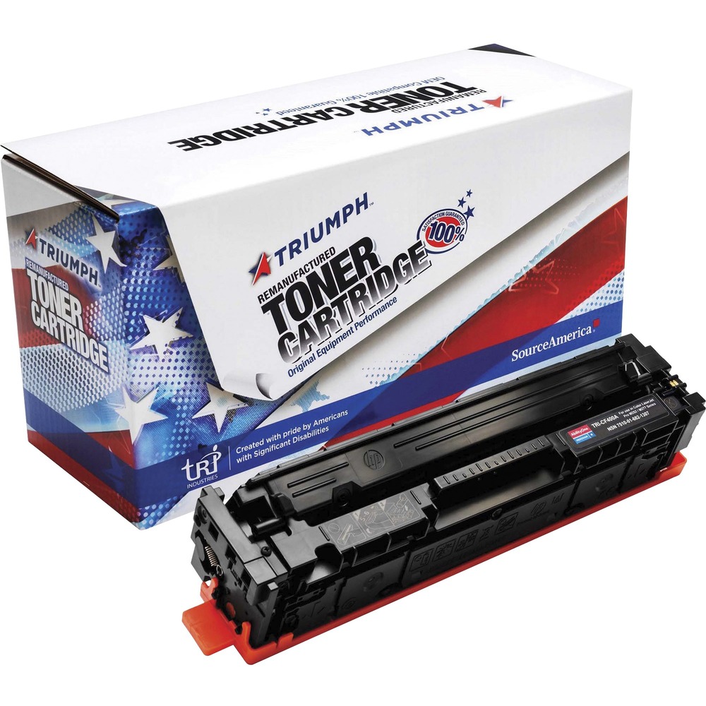 NSN6821307 - Remanufactured toner cartridge is designed for use in HP Color LaserJet Pro M252dw and Color LaserJet Pro M277dw. AbilityOne toner provides strategic opportunities to address a variety of customer needs including significant savings, guaranteed performance, compliance with executive orders and free recycling solutions. Plus, every purchase creates jobs for people with disabilities. TAA-compliant cartridge is assembled in the U.S.A., made using 35 percent post-consumer content and meets ISO 14001 recycling standards. It yields approximately 1,500 pages.