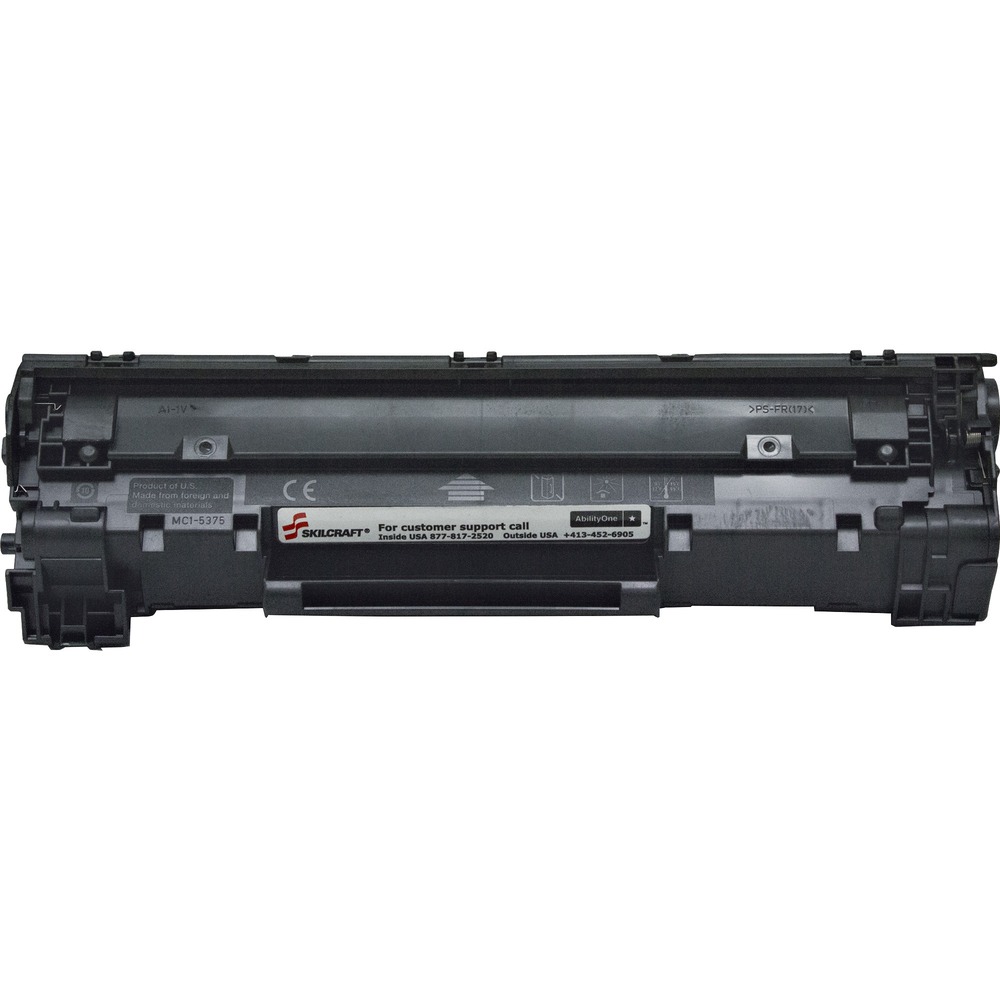 NSN6603732 - Remanufactured toner cartridge is designed for use in HP LaserJet Pro 400 M401 and 400 M425. AbilityOne toner provides strategic opportunities to address a variety of customer needs including significant savings, guaranteed performance, compliance with executive orders and free recycling solutions. Plus, every purchase creates jobs for people with disabilities. TAA-compliant cartridge is assembled in the U.S.A., made using 35 percent post-consumer content and meets ISO 14001 recycling standards. Cartridge yields approximately 6,900 pages.