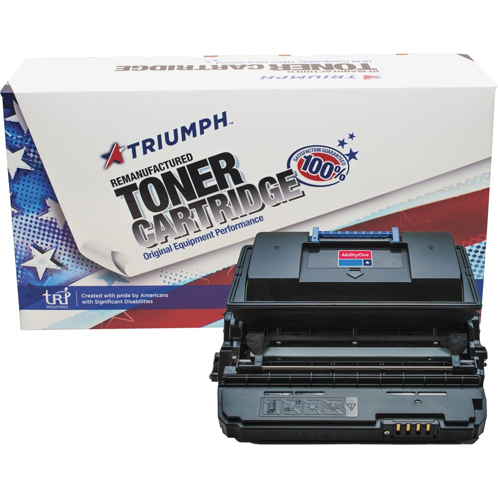 NSN6590097 - Remanufactured toner cartridge is designed for use in Dell 5530 and 5535 Series Printers. AbilityOne toner provides strategic opportunities to address a variety of customer needs, including significant savings, guaranteed performance, compliance with executive orders and free recycling solutions. Plus, every purchase creates jobs for people with disabilities. TAA-compliant cartridge is assembled in the U.S.A., made using 35 percent post-consumer content and meets ISO 14001 recycling standards. Cartridge yields approximately 25,000 pages.