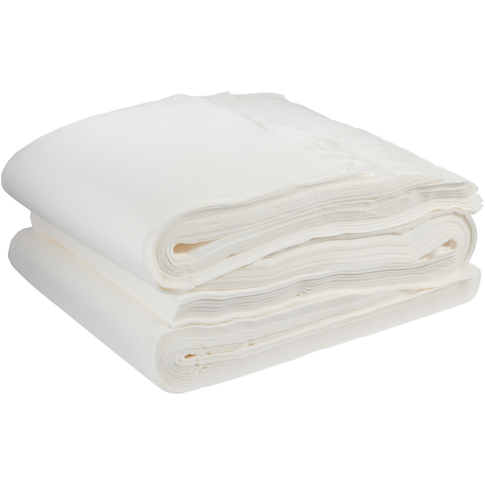 GPC80540 - Patient-care bath towels are made from airlaid bonded cellulose to deliver an exceptional cloth replacement with high absorbency and durability. Specifically designed with softness in mind, these convenient towels are gentle on the skin. Absorbent material quickly soaks up liquids from face, hands and body. Half-fold design makes accessibility and preparation easy.