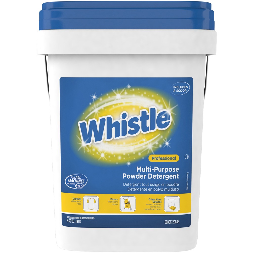 DVOCBD95729888 - Multipurpose powder detergent features an effective, multi-surface formula to thoroughly clean floors, counters, walls, appliances and more. Versatile powder formula can also be used in washing machines to lift out tough dirt and oil stains while leaving the laundry smelling fresh and clean. Whistle Multipurpose Powder Detergent is easy to dispense and dilute. Resealable, water-resistant pail protects the detergent when stored.