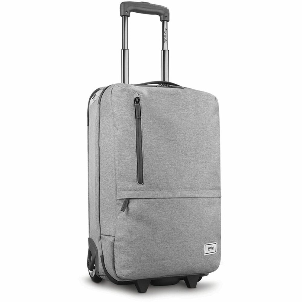 USLUBN91410 - Carry-on luggage features an eco-friendly design to provide a sustainable choice to carry your belongings. An assortment of pockets offer plenty of storage options to help you stay organized. Inline skate wheels glide smoothly across surfaces for easy travel. Push-button handle extends and retracts for effortless mobility.