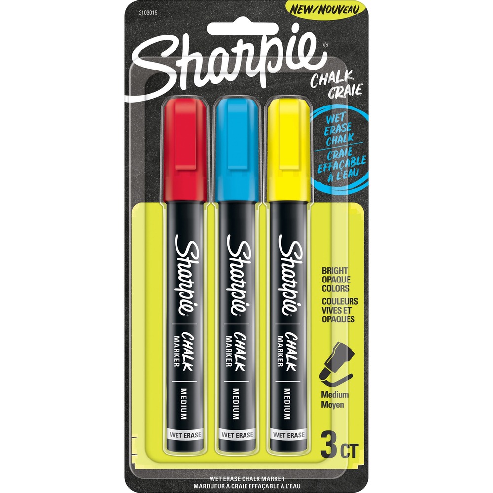 SAN2103015 - Chalk wet-erase markers produce bright lines to make your writing or drawing stand out. Easy-to-clean ink can be quickly wiped away using a damp cloth. Handy clip attaches quickly to various locations to ensure your marker stays within quick reach. Markers are perfect for blackboards, whiteboards, glass and more.