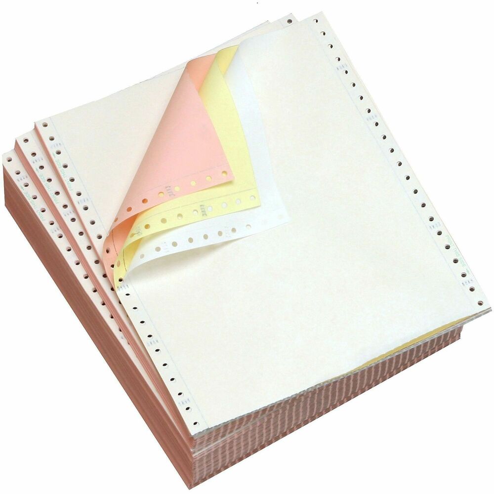 DMR951323 - Create multiple forms quickly with Domtar computer paper. These carbonless continuous paper forms perform well on most printing equipment and will save you time! With easily torn perforations, never worry about ripping your forms.