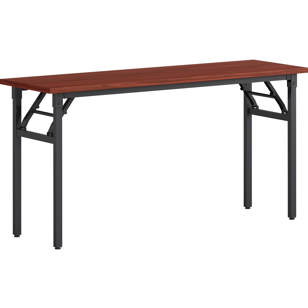 LLR60747 - Training table offers a simple design with tool-free assembly to simplify your setup. It folds easily for compact storage. Smooth melamine surface on the 1" thick particleboard top provides a welcoming work area. Top is supported by a heavy-duty, powder-coated metal frame to keep the table stable and sturdy. More from the Manufacturer