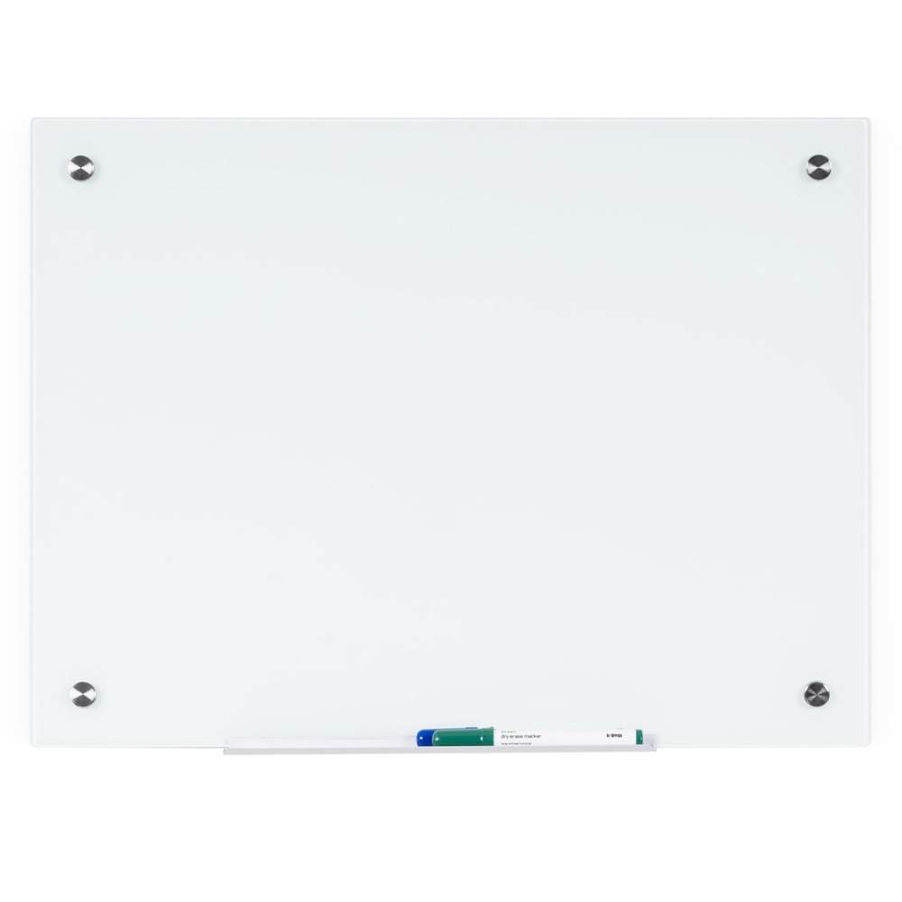 BVCGL074407 - Dry-erase board features a tempered glass surface that never ghosts, cleans easily and is great for extensive use. Ultra-modern style with square corners provides a professional look for any room. Passthrough mounting system makes installation easy to quickly display this board in any convenient location vertically or horizontally. Glass surface can be used with wet-erase and dry-erase markers. Dry-erase board is perfect for offices, training environments, meeting rooms and more.