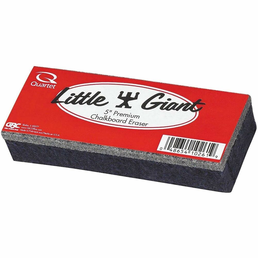 QRT804526 - This absorbent chalkboard eraser features a soft felt surface to remove chalk writing both quickly and easily. Its durable design is made of six strips of dense felt on a strong felt backing for excellent chalk absorption and cleaning power. High-quality material is safe for daily use in classrooms, work spaces and more. Chalkboard eraser is perfect for use on all chalkboard surfaces.