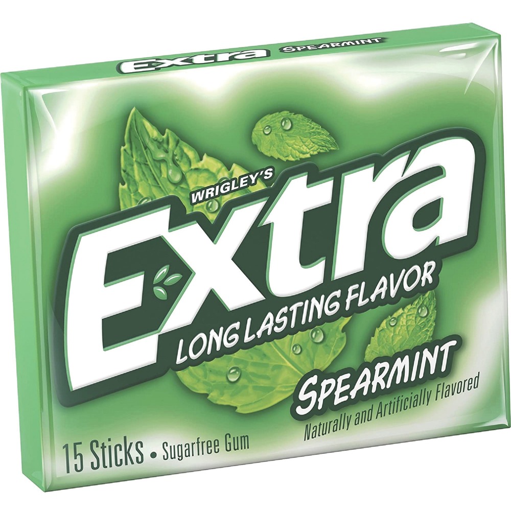 MRS22037 - Gum features a delicious spearmint flavor that will tingle your taste buds with the invigorating sensation of green mint. Long-lasting flavor offers a refreshing taste with just one stick. Gum is perfect for enhancing office morale, impressing guests and more.
