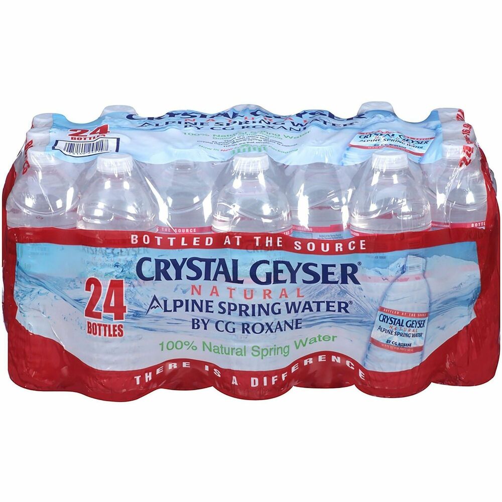 CGW24514 - Alpine Spring water is only bottled at the water's source ensuring its freshness, quality and taste. Other bottled waters are typically purified tap water, highly processed and flavored with added minerals. This water is captured directly at authentic natural springs. Each bottle holds 16.9 oz. of natural spring water for a size that is easy to carry while you're on-the-go. Both the bottles and caps are 100 percent PET recyclable. The packaging is also 100 percent recyclable.