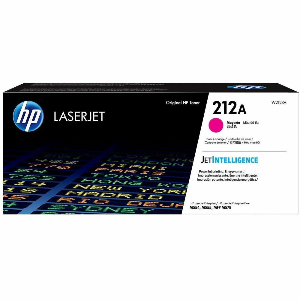 HEWW2123A - Print all your business documents quickly and efficiently and match the performance of your HP Color LaserJet Pro with Original HP Toner Cartridges with JetIntelligence. Rely on HP quality and reliability for impressive printing results in your HP Color LaserJet Enterprise M554 and M555 series as well as HP Color LaserJet Enterprise Flow MFP M578 series. Innovative anti-fraud technology of these cartridges helps ensure that you're getting authentic HP quality. Continue to count on consistent, professional quality at high speeds with HP ColorSphere 3 toner. Print for longer and get more pages. Look professional on every page with vibrant, high-quality color prints that stand the test of time. Get the most from your cartridge with page maximizer technology that manages efficient toner use and cartridge performance. Quickly replace your cartridges with auto seal removal and easy-open packaging. Cartridge yields approximately 4,500 pages. More from the Manufacturer