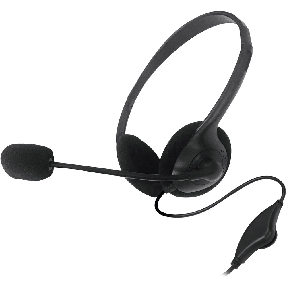 MAX199317 - Wired Stereo Headphones feature a boom-style microphone for hands-free conversations on the phone. Adjustable headband provides a customizable fit for added comfort through extended use. In-line volume control allows you to quickly adjust the settings directly from the headphones. 3.5mm cord is 6' long to provide enough length to keep your device tucked away in your pocket or bag. Included PCY adapter provides added versatility for VOIP and gaming applications. Headphones are perfect for a wide range of applications, including home or office use, educational and corporate environments.