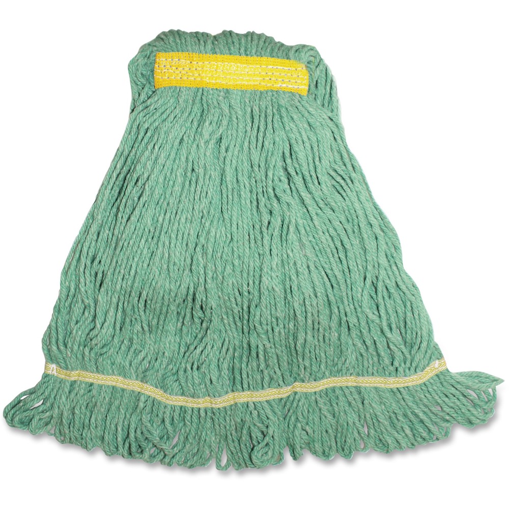 GJOSGR1B - Small mophead with a narrow headband is ideal for general cleaning and disinfecting. Synthetic blend fibers (rayon and cotton) absorb six to seven times their weight. Mop offers a limited break-in period so you can start mopping sooner. Looped ends provide greater durability and launderability.