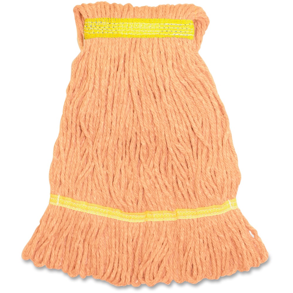 GJOSOR1B - Small mophead with a narrow headband is ideal for general cleaning and disinfecting. Synthetic blend fibers (rayon and cotton) absorb six to seven times their weight. Mop offers a limited break-in period so you can start mopping sooner. Looped ends provide greater durability and launderability.