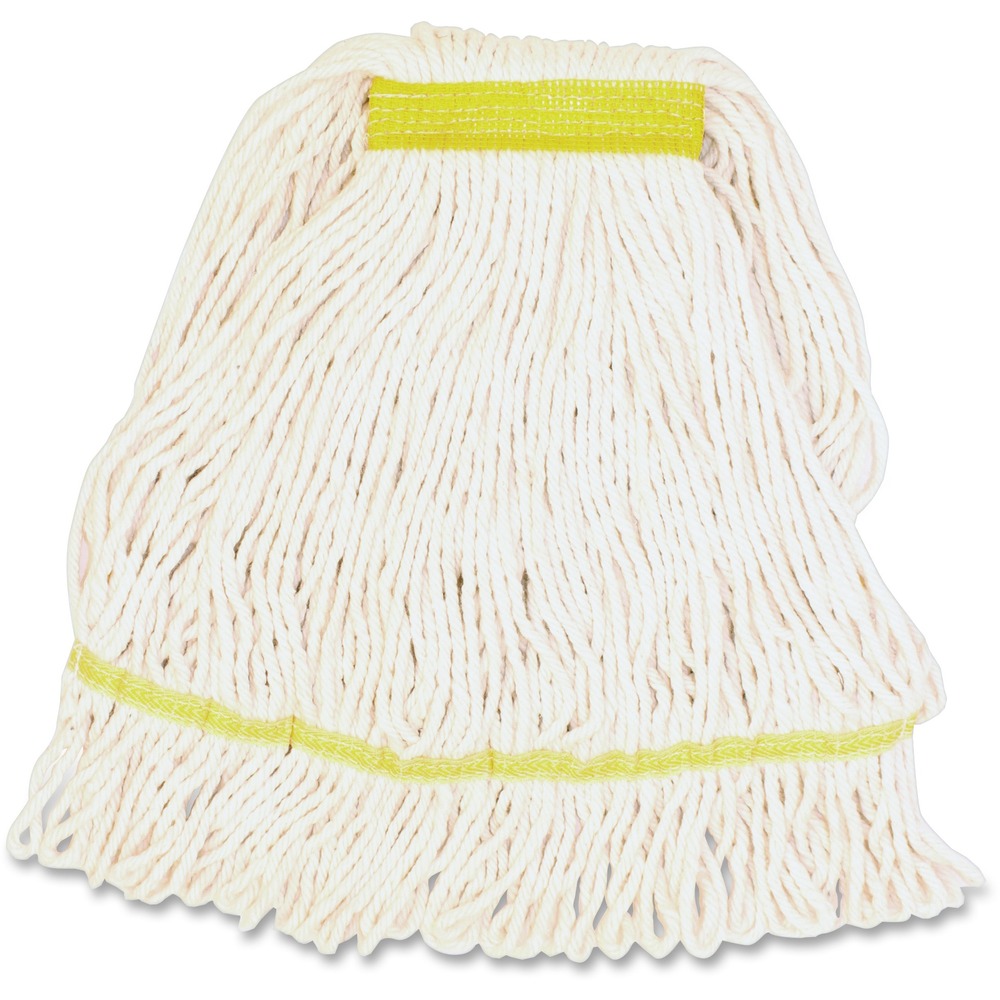 GJOSWH1B - Small mophead with a narrow headband is ideal for general cleaning and disinfecting. Synthetic blend fibers (rayon and cotton) absorb six to seven times their weight. Mop offers a limited break-in period so you can start mopping sooner. Looped ends provide greater durability and launderability.