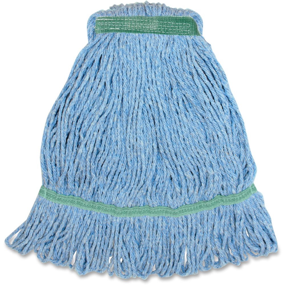 GJOMBL1B - Medium-size mophead with a 1-1/4" narrow headband is ideal for general cleaning and disinfecting. Four-ply synthetic blend of rayon and cotton offers added tensile strength and durability. Synthetic blend fibers absorb six to seven times their weight. Looped-end yarn reduces fraying and linting. Tailband creates larger and more consistent floor coverage while mopping, reducing missed spots and labor. This mophead is the ideal choice when the mop will be laundered.