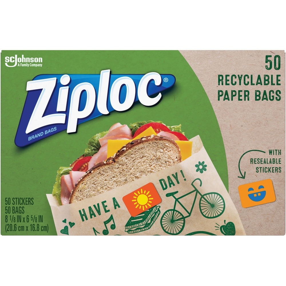 SJN321143 - Whether you've got a big double-decker or a skinny peanut butter and jelly sandwich, these paper bags are perfect for packing up the sandwiches you love. Resealable stickers make it easy to seal and close each bag. Use these handy bags to pack lunch for yourself and your family or just to keep snacks and sandwiches accessible and fresh.